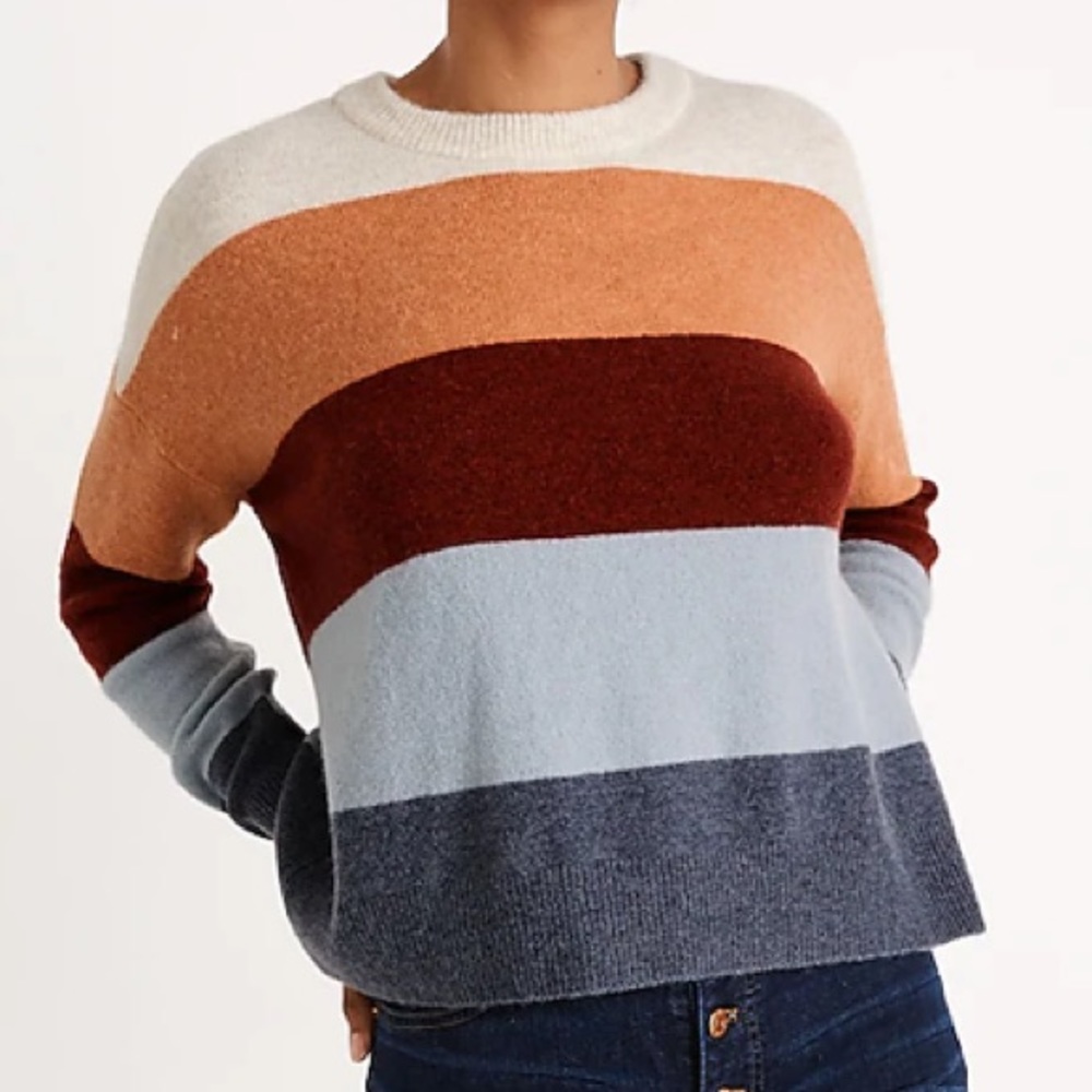 Madewell Crofton Striped Pullover Sweater